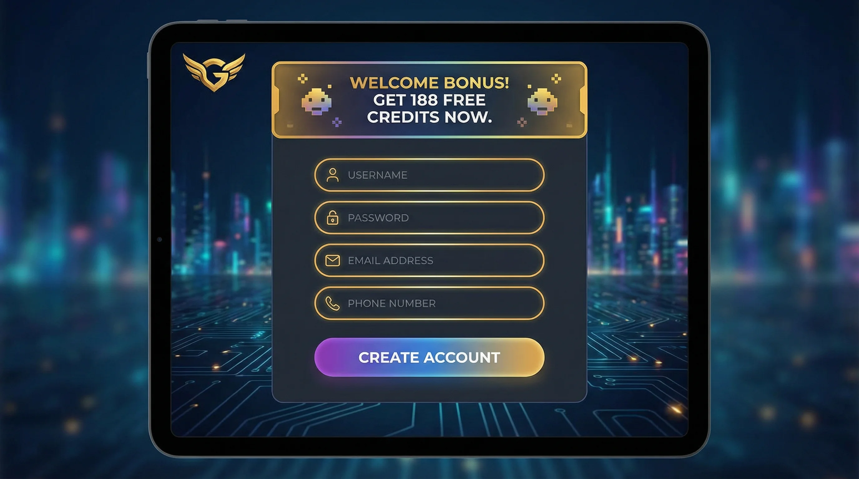 问鼎娱乐会员注册界面展示